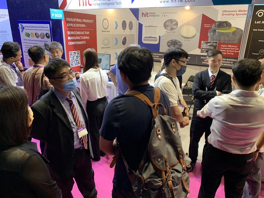 HIT attracted a large crowd of experts to come to understand ultrasonic-assisted machining technology during SEMICON Taiwan 2023